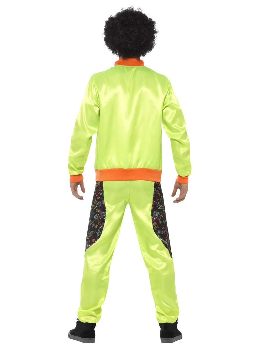 80s Retro Shell Suit Costume Adult Neon Green Trousers Jacket 4