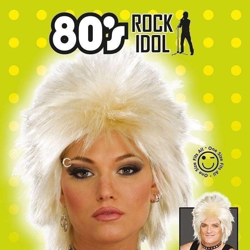 Size Chart 80s Rock Idol Blonde Wigs Unisex