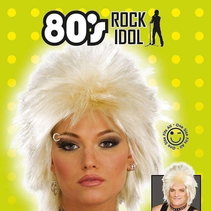 80s Rock Idol Blonde Wigs Unisex 2