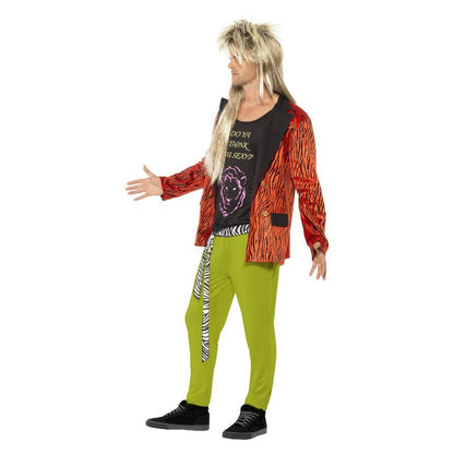 80s Rock Star Costume Adult Red 3