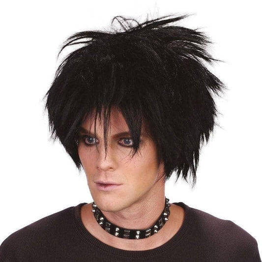 80s Spikey Rock Star Wig Goth Hair 1