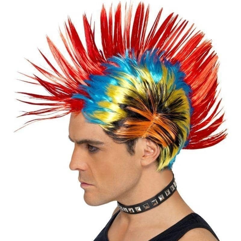 80s Street Punk Wig Mohawk Adult_1