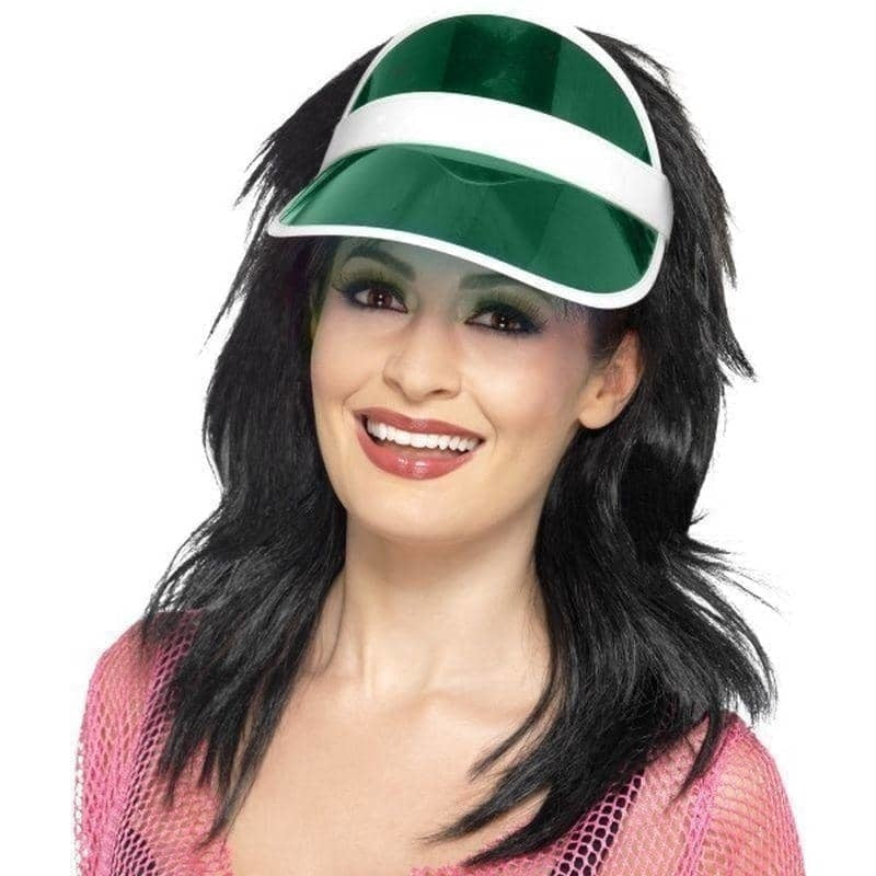 80s Sun Visor Green Adult Costume Accessory 2