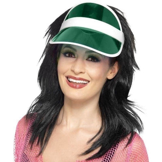 80s Sun Visor Green Adult Costume Accessory 2