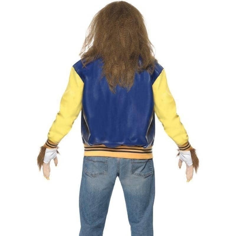 80s Teen Wolf Costume Mens Yellow Blue Letterman Jacket 2