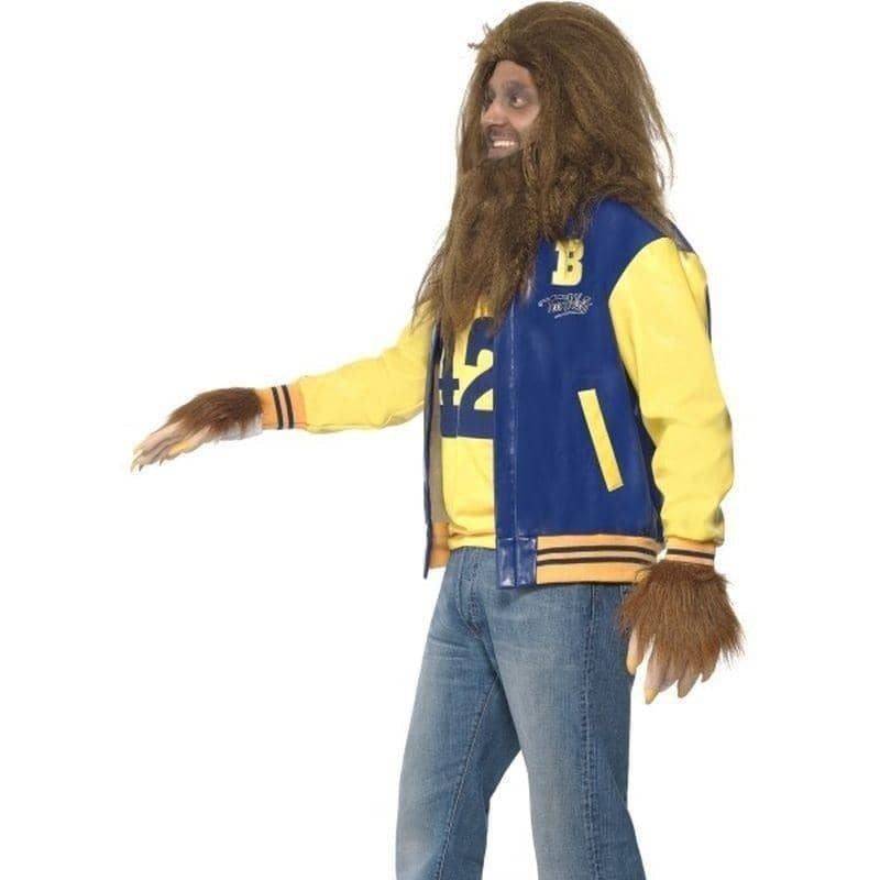 80s Teen Wolf Costume Mens Yellow Blue Letterman Jacket 3