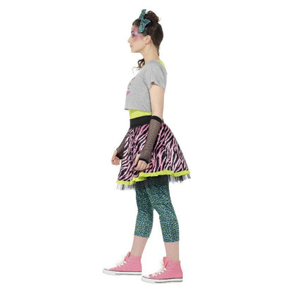 80s Wild Child Costume Multi-Coloured Teen 3