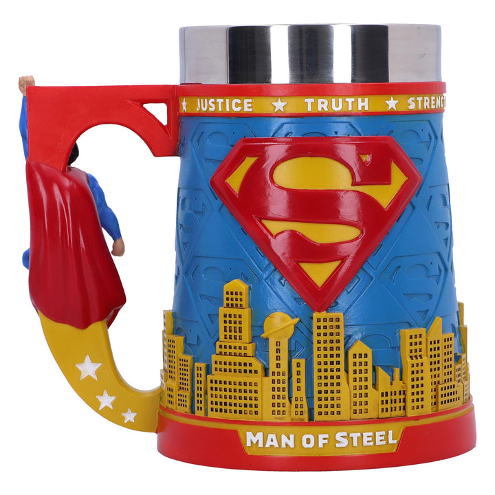 Superman Man of Steel City Skyline Tankard 15.5cm