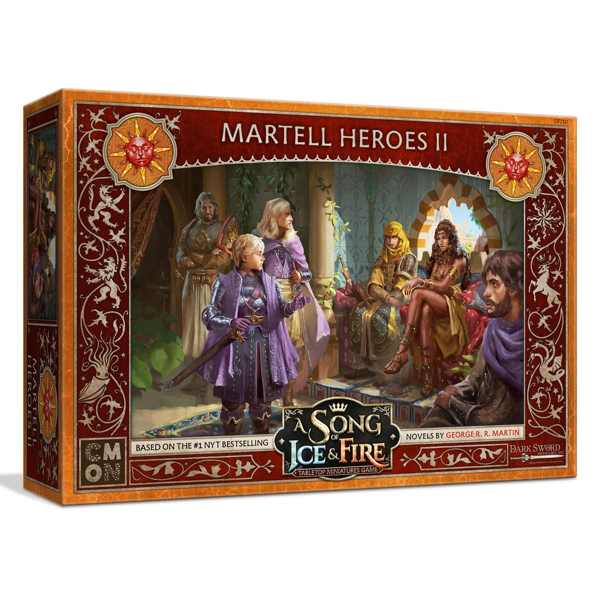 A Song of Ice and Fire Tabletop Miniatures Game Martell Heroes II Box Set - Legendary Leaders of Dorne, Strategy Game for Adults, Ages 14+, 2+ Players, 45-60 Minute Playtime, Made by CMON 1