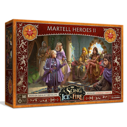 A Song of Ice and Fire Tabletop Miniatures Game Martell Heroes II Box Set - Legendary Leaders of Dorne, Strategy Game for Adults, Ages 14+, 2+ Players, 45-60 Minute Playtime, Made by CMON 1
