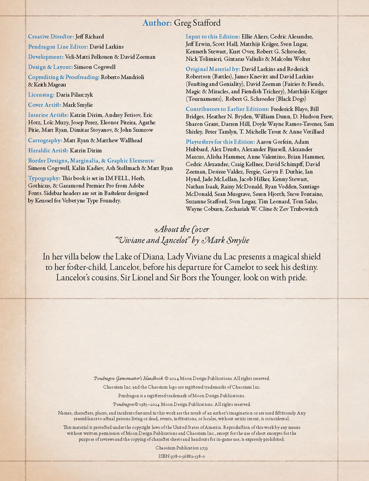 Pendragon: Gamemaster's Handbook 2