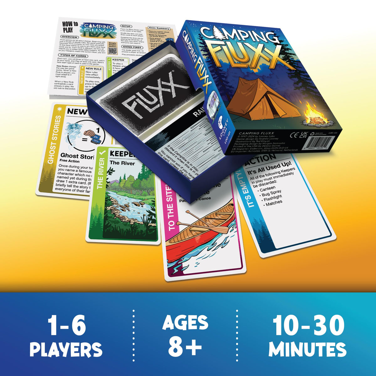 Camping Fluxx Card Game by Looney Labs - Summer Fun, Outdoor Adventure, Perfect for Family Camping Trips and Campfire Nights 2