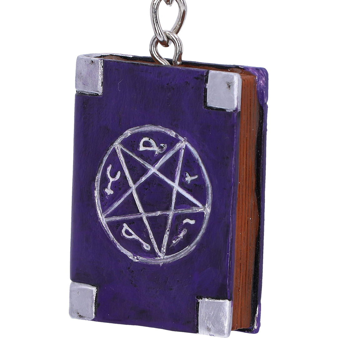 Pack of 12 Witches Grimoire Book Spells Keyrings 4.5cm