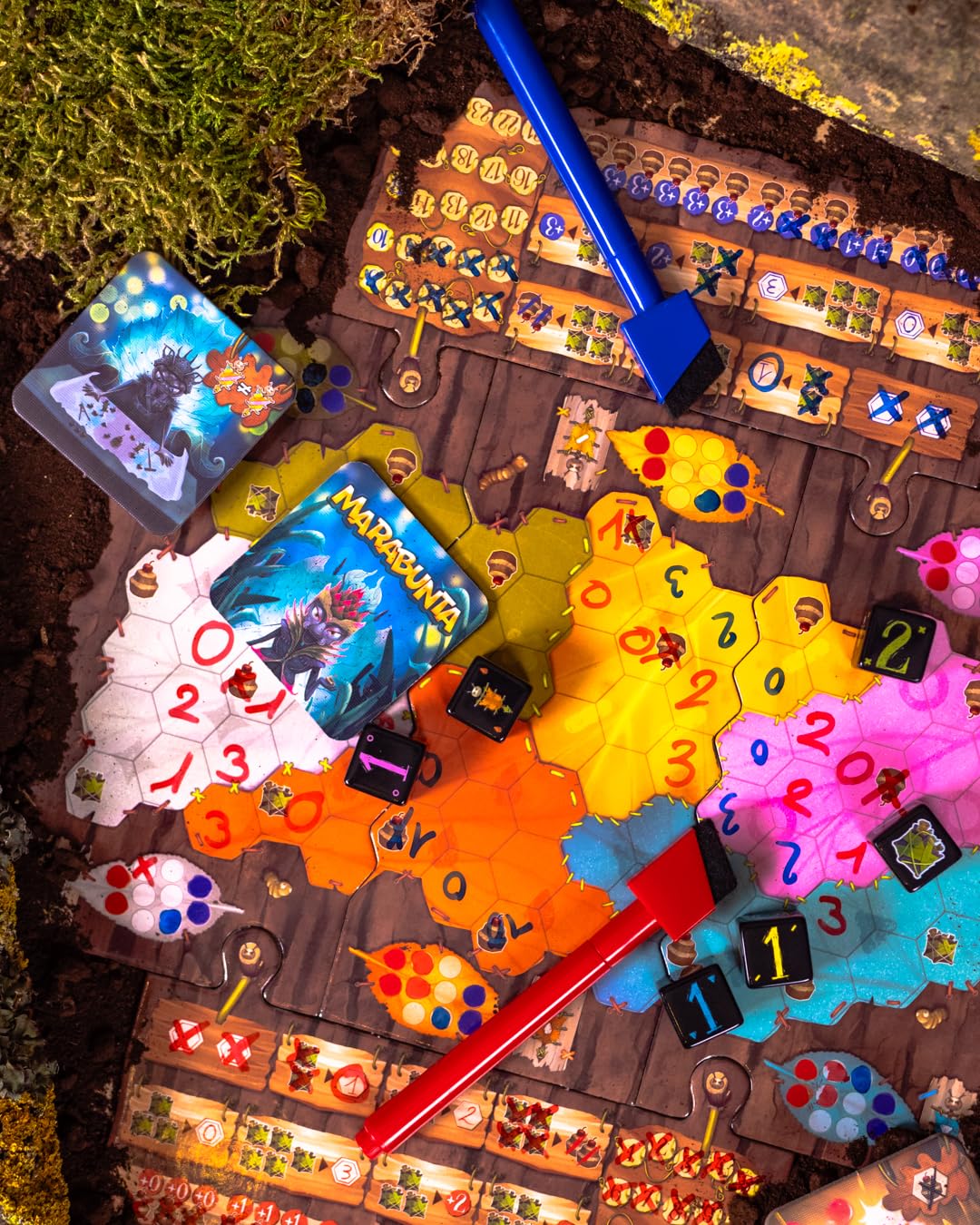 Marabunta Board Game - A Strategy Game of Ant Colony Domination! Fun Family Game for Kids & Adults, Ages 10+, 2 Players, 30 Minute Playtime, Made by Space Cowboys