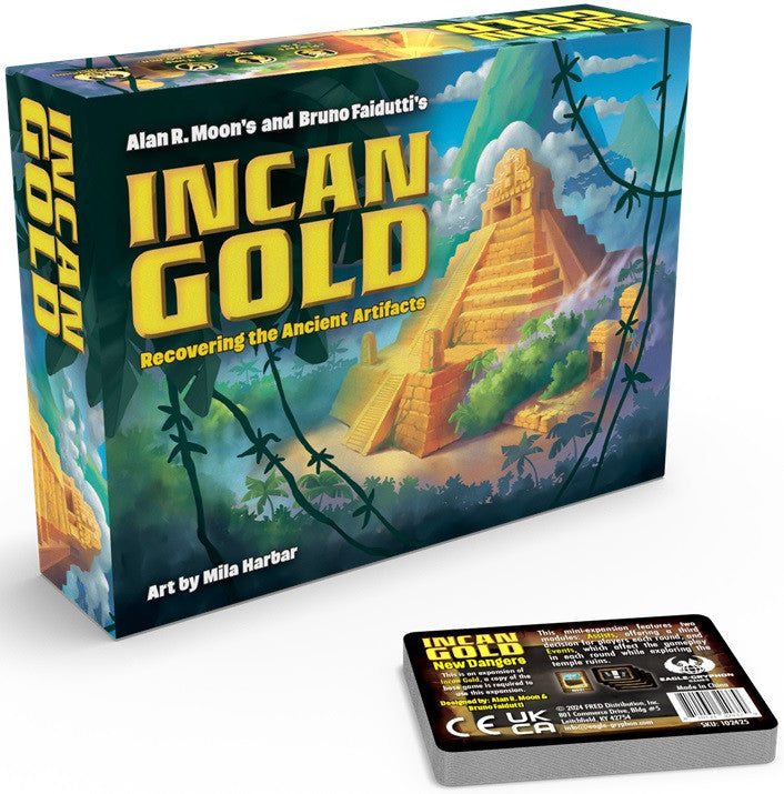 Incan Gold Recovering The Ancient Artifacts 2024 Edition with New Dangers Expansion 5