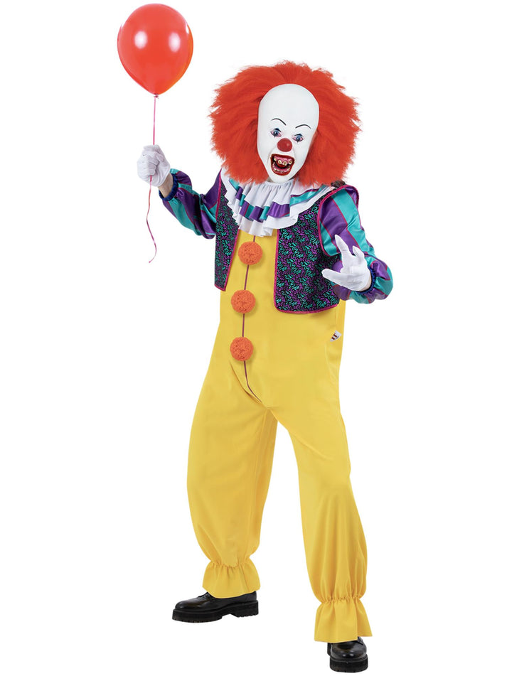 IT The Movie Pennywise Costume Adult Multi Coloured All In One 4