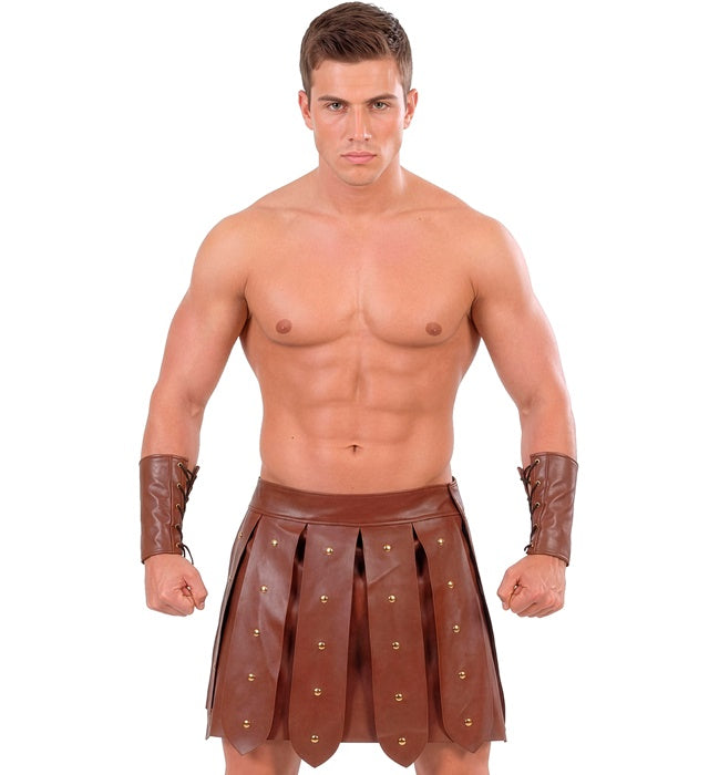 Gladiator  Leatherlook Skirt & Armbands 