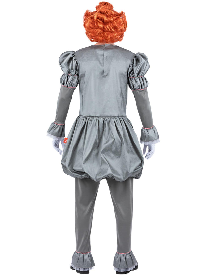 Pennywise Costume IT Chapter Two Mens Grey Top with Neck Ruffle and Grey Trousers 3