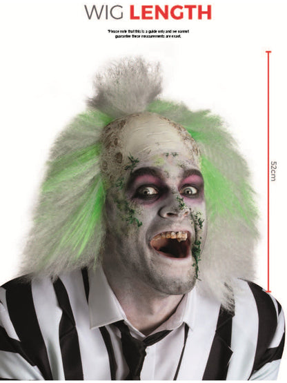 Beetlejuice Wig Mens Latex Bald Head Halloween Costume Accessory 4