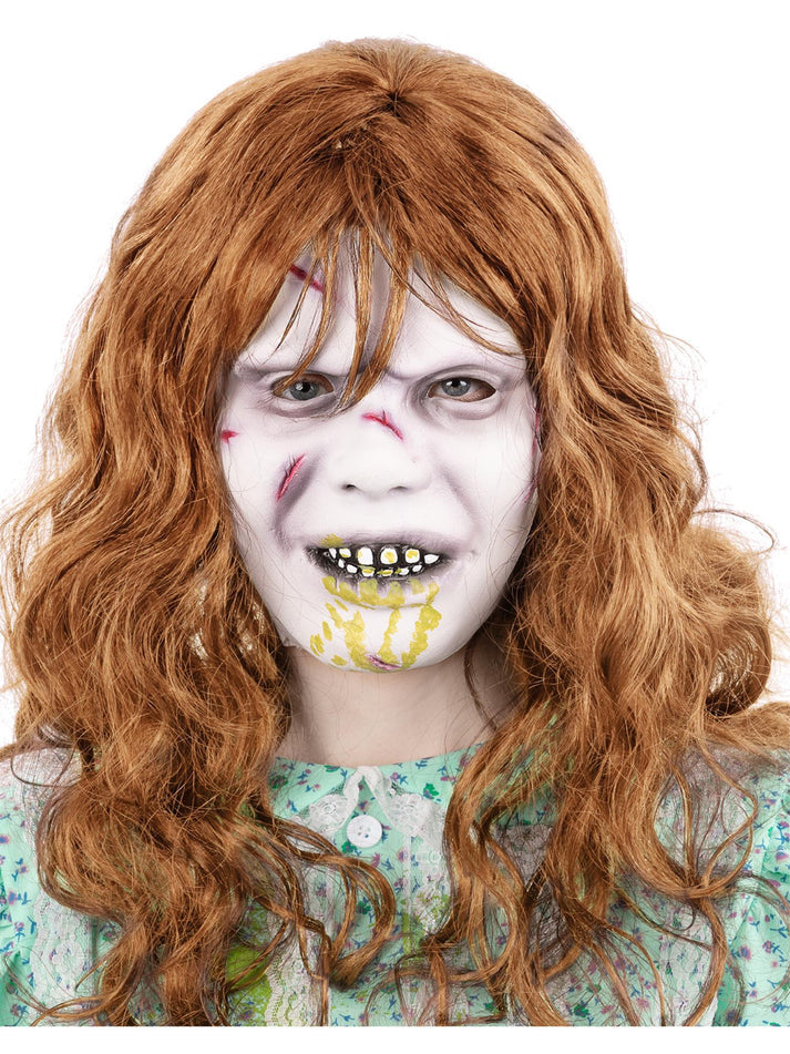 The Exorcist Regan Mask Latex with Attached Hair 1