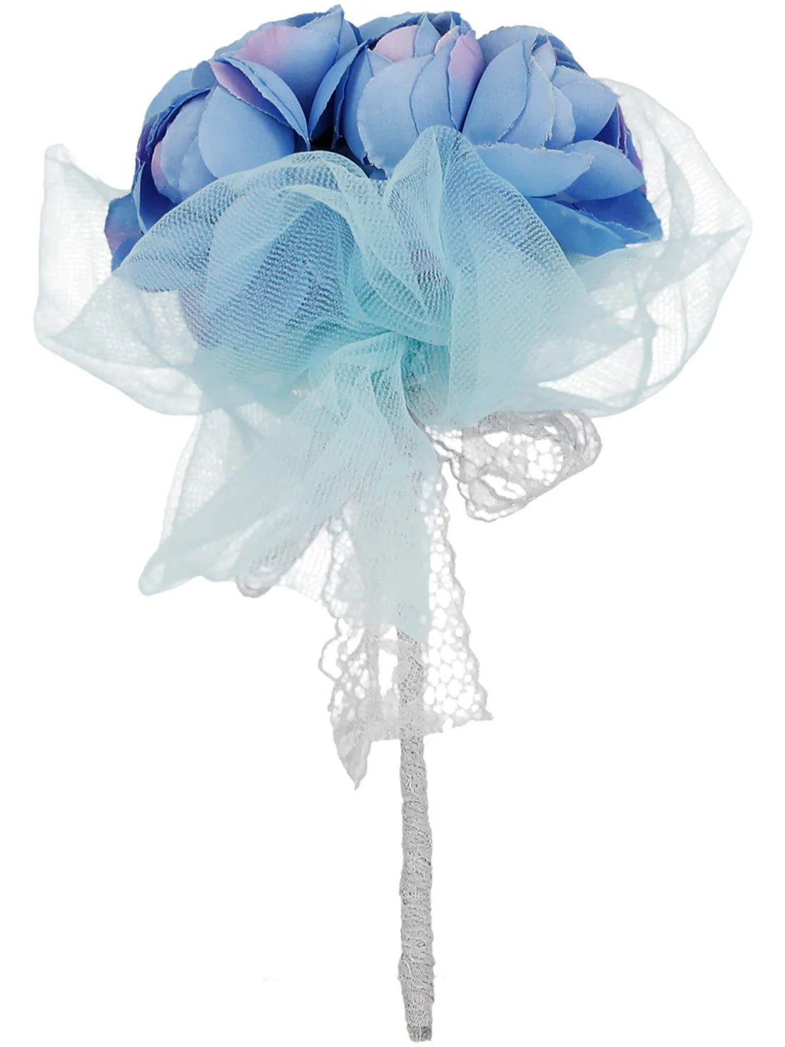 Corpse Bride Emily Flower Bouquet Monochromatic blue 2