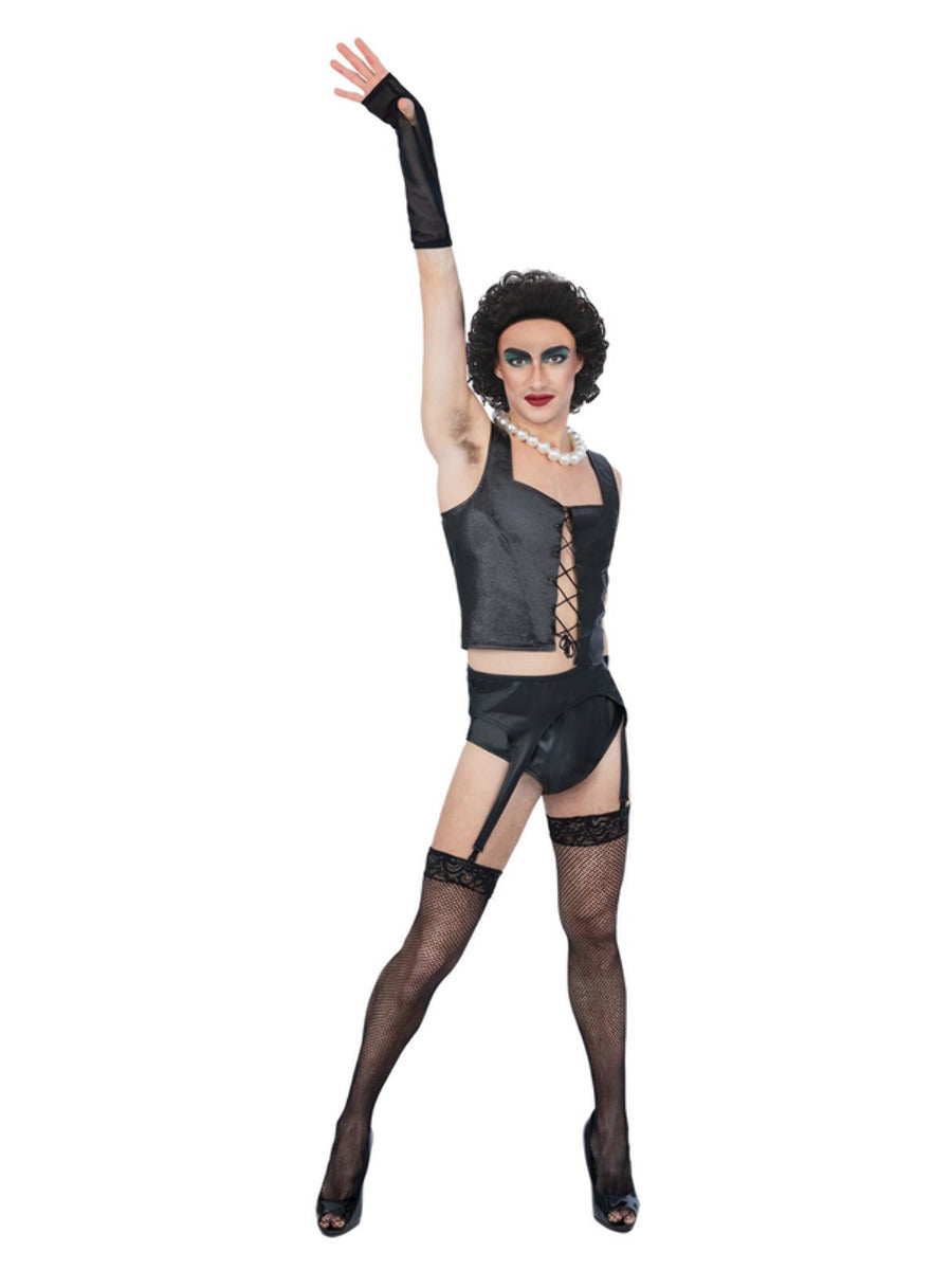 Rocky Horror Show Frank N Furter Costume Necklace Corset Glovettes Pants Suspender Belt 4