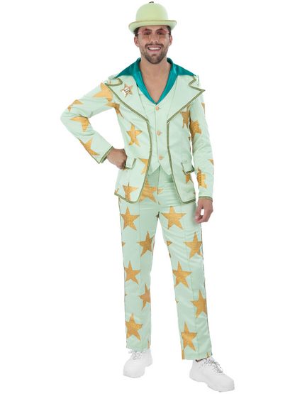 Elton John Walk of Fame Star Suit Jacket with Mock Shirt Waistcoat Trousers Hat 4