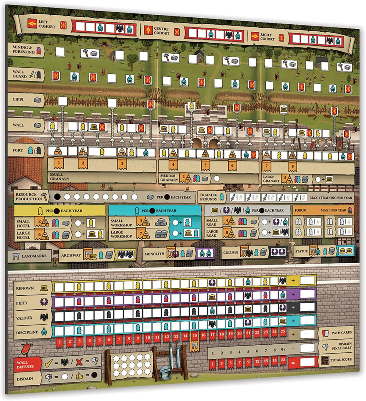 Hadrians Wall and the Anarchy Dry Erase Boards Board Game Accessory