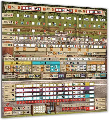 Hadrians Wall and the Anarchy Dry Erase Boards Board Game Accessory