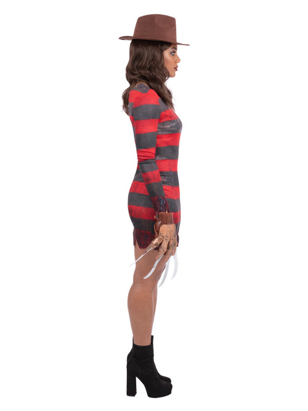 A Nightmare On Elm Street Freddy Krueger Dress Printed Costume Ladies 3