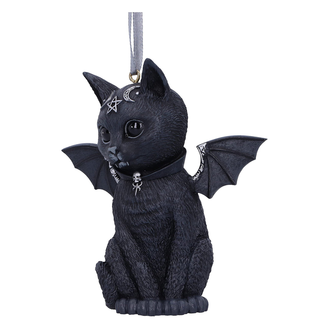 Malpuss Black Bat Cat Hanging Decorative Ornament 9.2cm