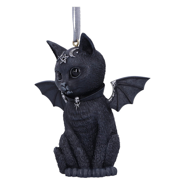 Malpuss Black Bat Cat Hanging Decorative Ornament 9.2cm