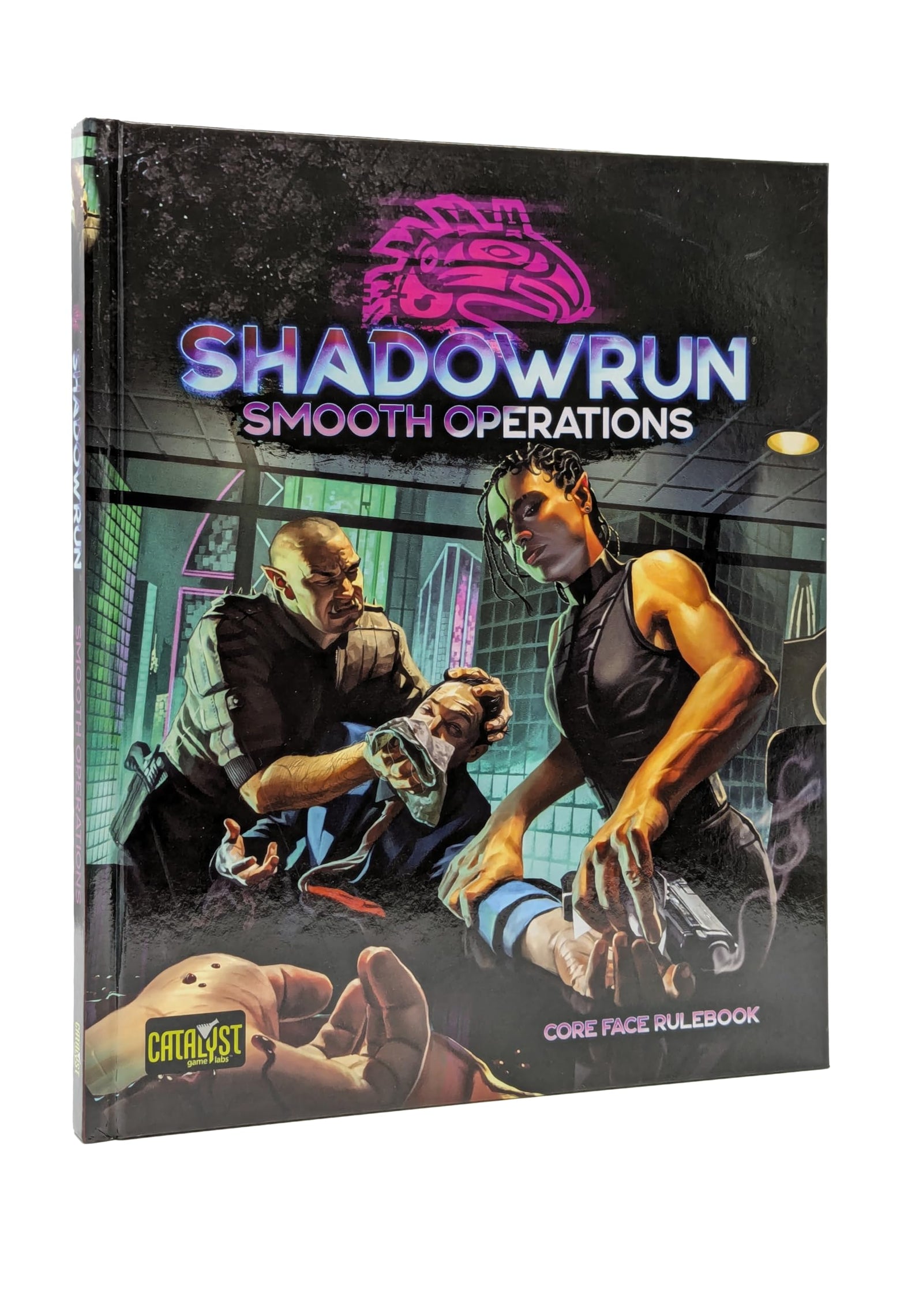 Catalyst Game Labs Shadowrun Smooth Operations Core Face Rulebook for Shadowrun Sixth World RPG - Enhance Social Play with New Mechanics Augmentationsn Adept Powers and Character Qualities 1