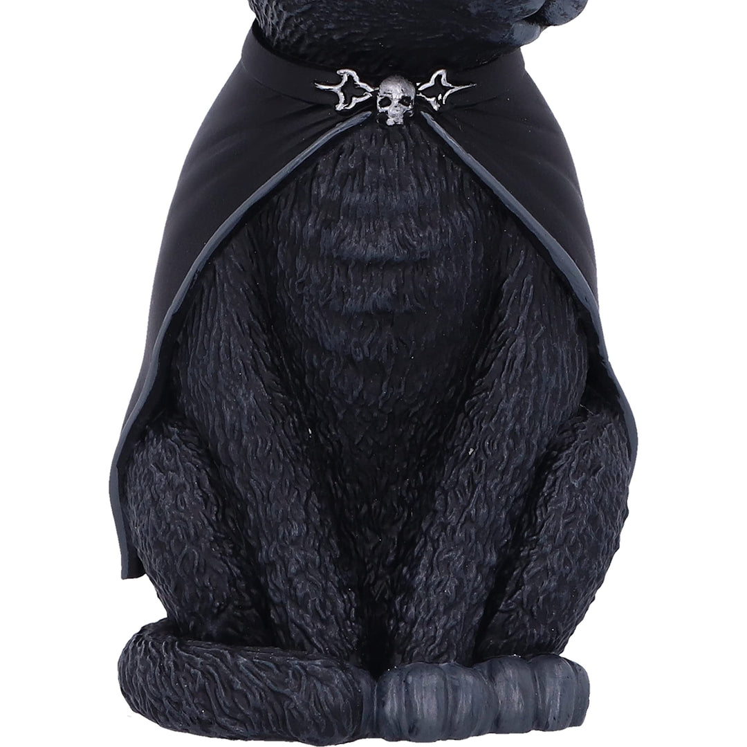 Purrah Black Witch Cat Hanging Decorative Ornament 11.5cm