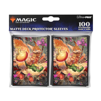 Ultra Pro - Magic The Gathering: Bloomburrow 100ct Deck Protector® MTG Sleeves, Protect and Store MTG Cards, Standard Size Card Sleeves, ChromaFusion Sleeves Matte Finish (2.5 in. x 3.5 in.) Sleeves 1
