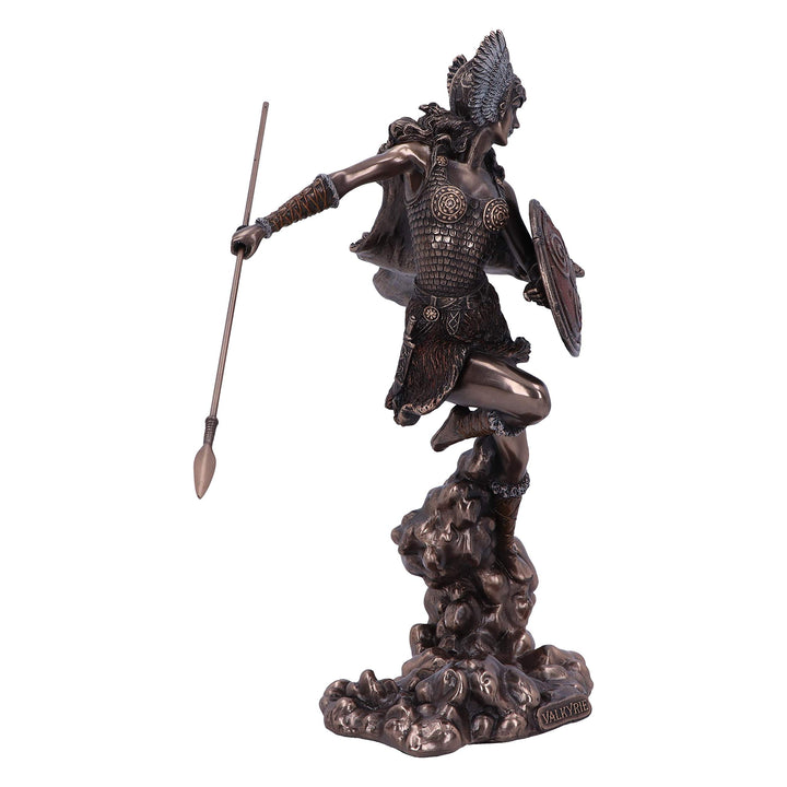 Bronze Valkyries Flight Norse Valkyrie Warrior Female Figurine 23.5cm