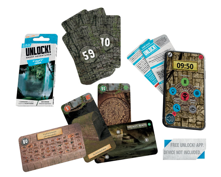 UNLOCK! Short Adventures 2: The Awakening of The Mummy - Immersive Escape Room Card Game for Kids and Adults, Ages 10+, 1-6 Players, 30 Minute Playtime, Made by Space Cowboys