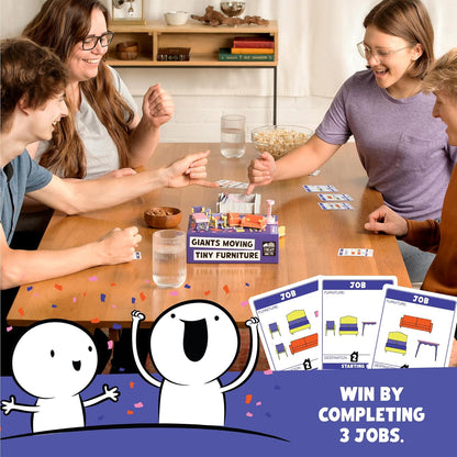 Giants Moving Tiny Furniture Card Game