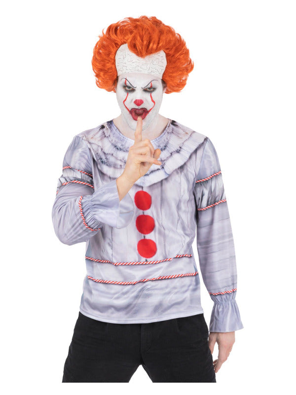 IT Movie Pennywise Top Clown Costume 2017 Movie Adult 1