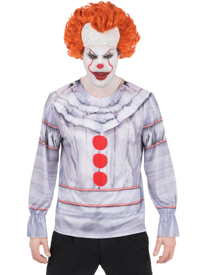 IT Movie Pennywise Top Clown Costume 2017 Movie Adult 4