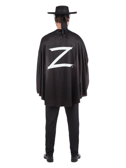Zorro Accessory Kit Adult Costume Set Cape Mask Hat Belt 4