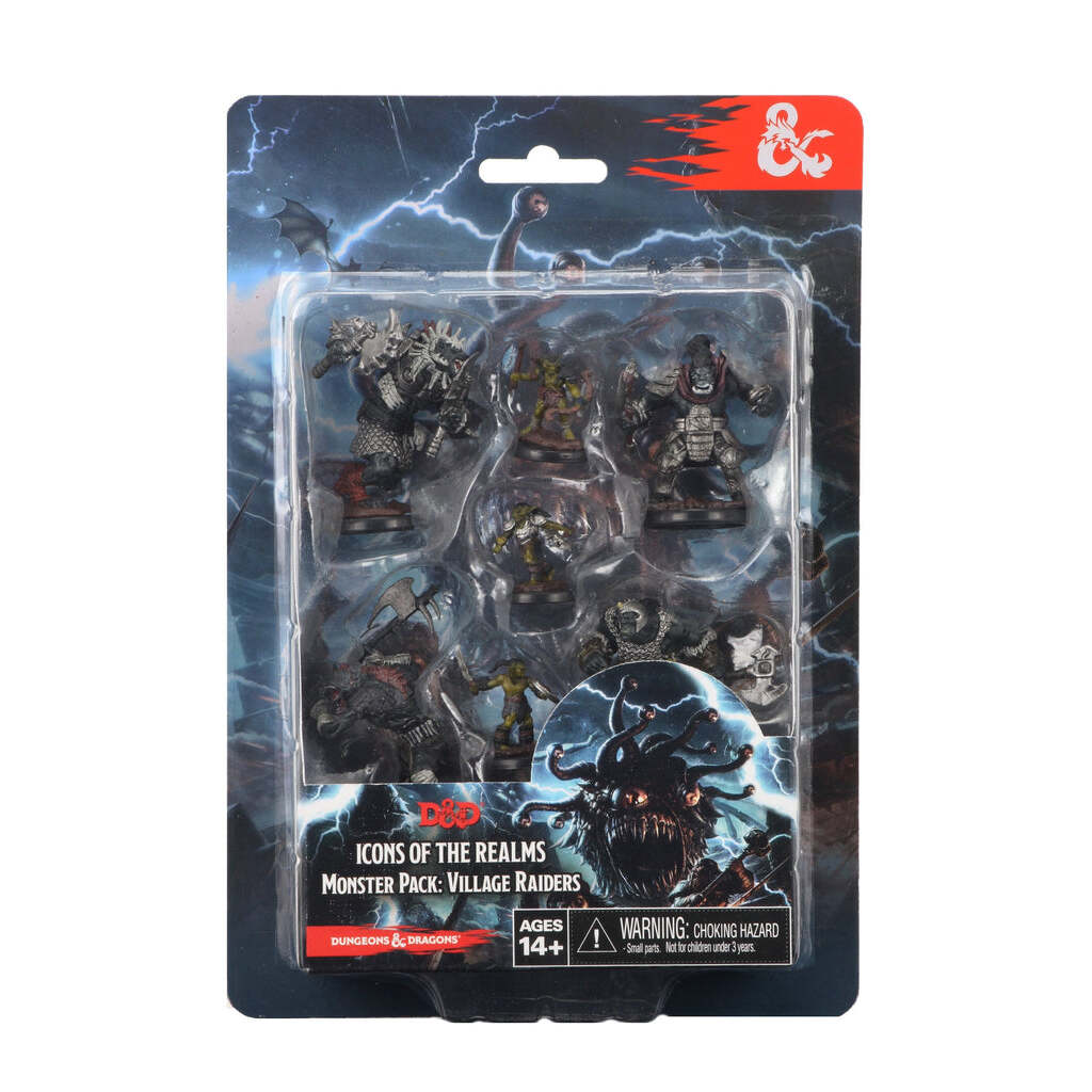 Dungeons and Dragons D&D Icons of the Realms Monster Pack Village Raiders 7 Figures 1