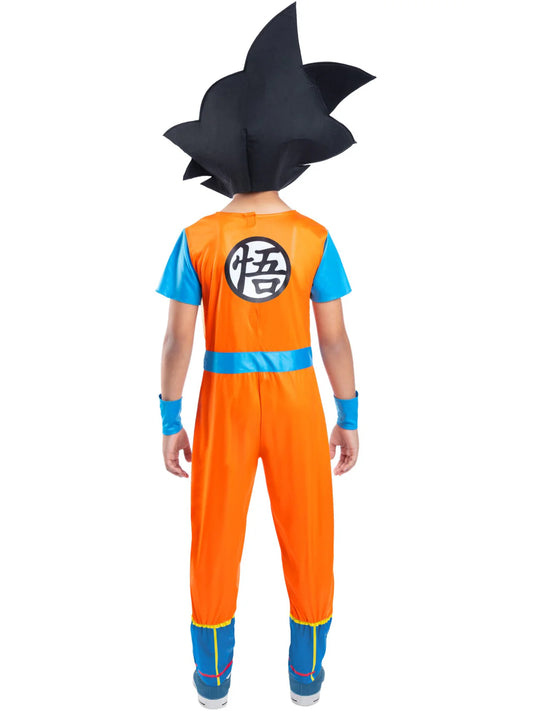 Dragonball Z Goku Costume for Kids Jumpsuit Wristbands Headpiece 2
