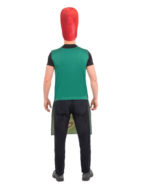 Peperami Animal Break Out Costume Adult Tabbard with Removable Head 3