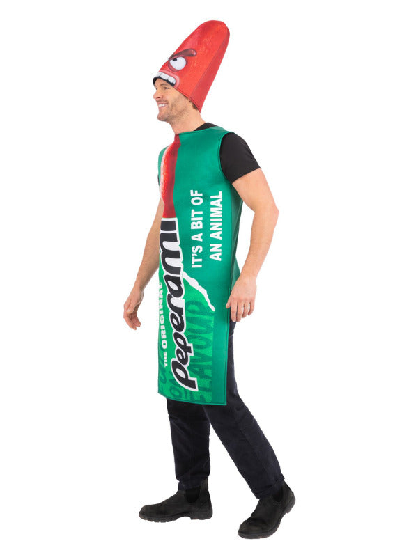 Peperami Animal Break Out Costume Adult Tabbard with Removable Head 2