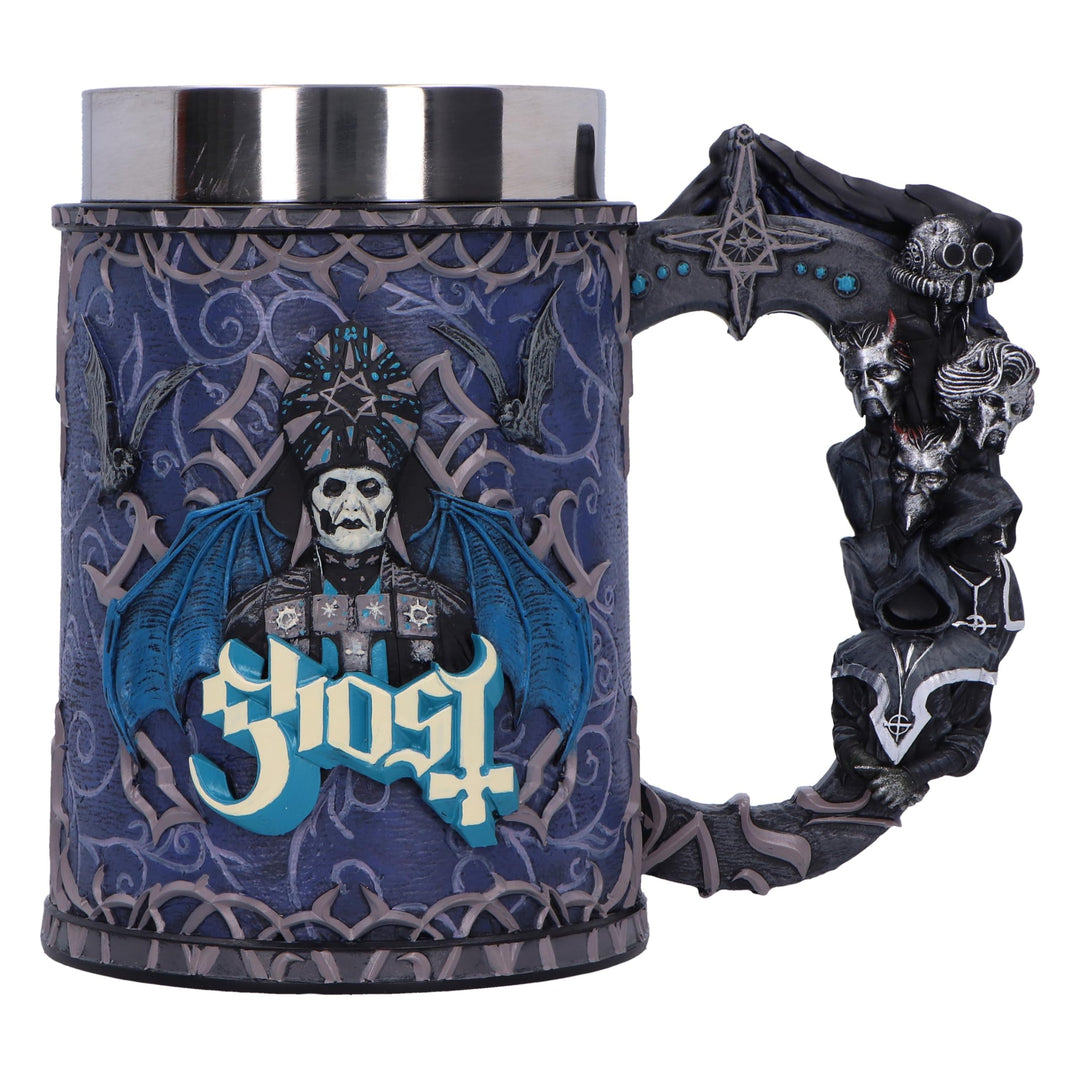 Ghost Papa Emeritus Evolution Tankard in Blue 18.5cm