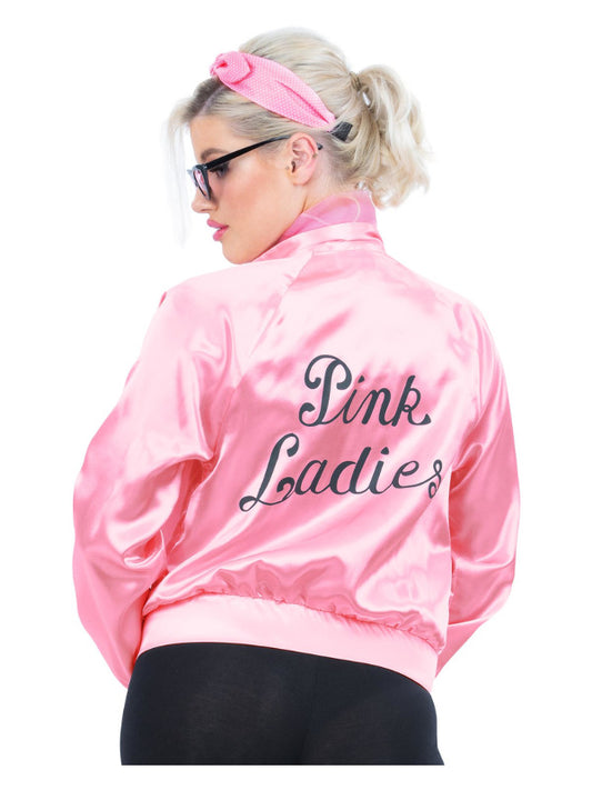 Grease Pink Ladies Jacket with Accessories Scarf Headband Sunglasses 2