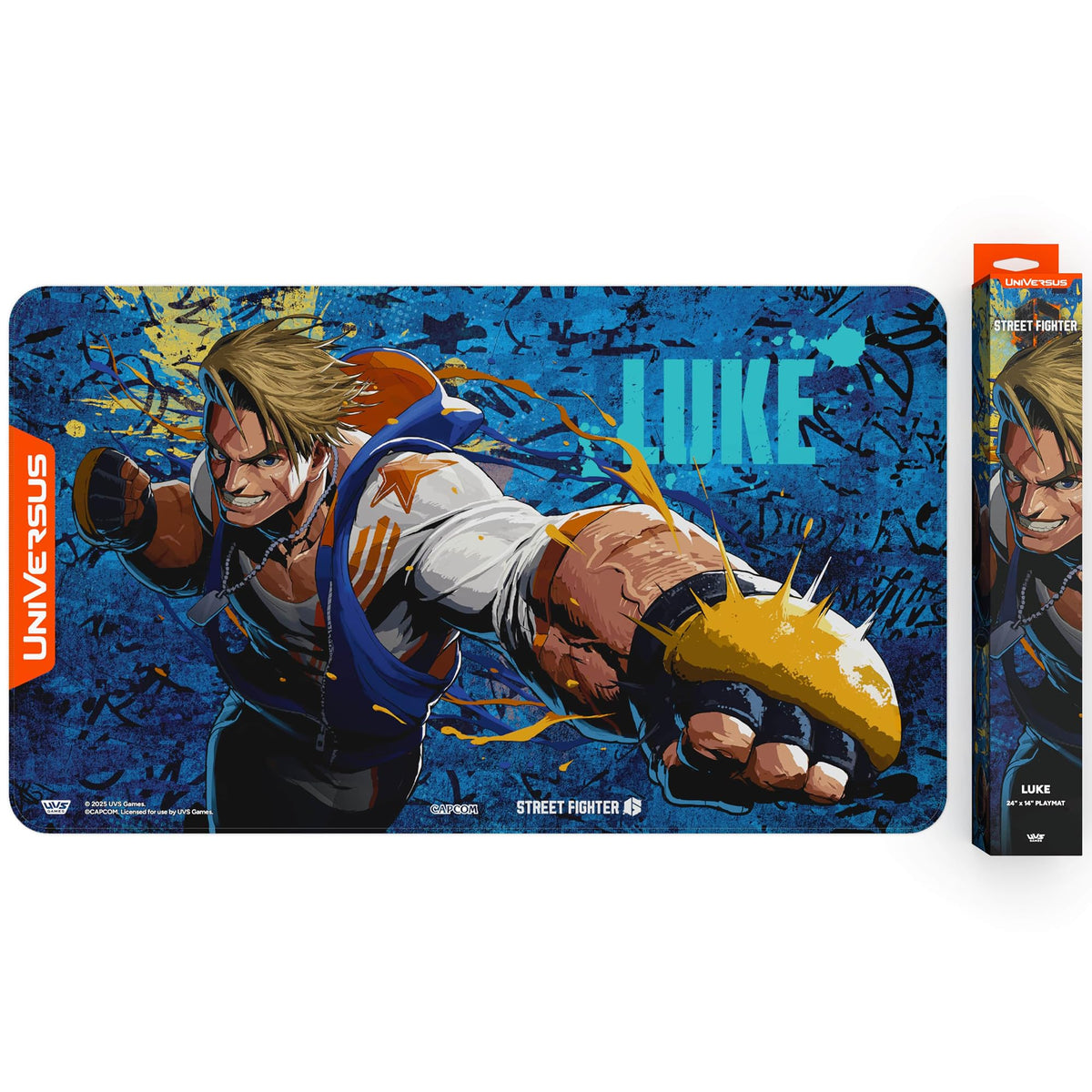 UVS Street Fighter 6 Challenger Series Playmat Luke Trading Card Game by UniVersus 6