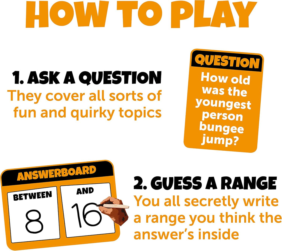 Confident Refresh Guess a Range Board Game