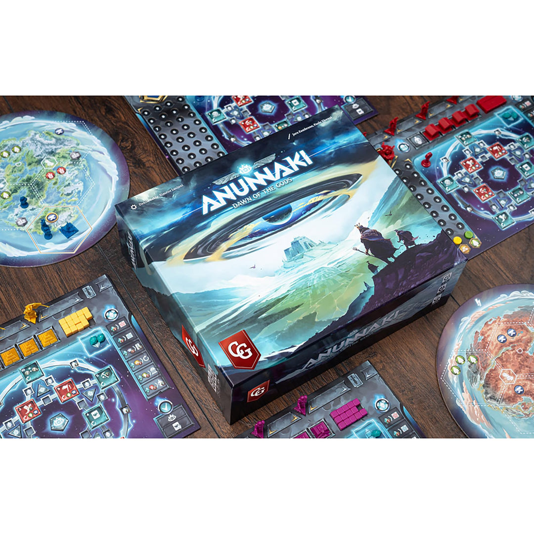 Capstone Games: Anunnaki: Dawn of The Gods - Strategy Board Game, Develop Your Alien Civilization Among Ancient Tribes & Gods, Ages 14+, 1-4 Player